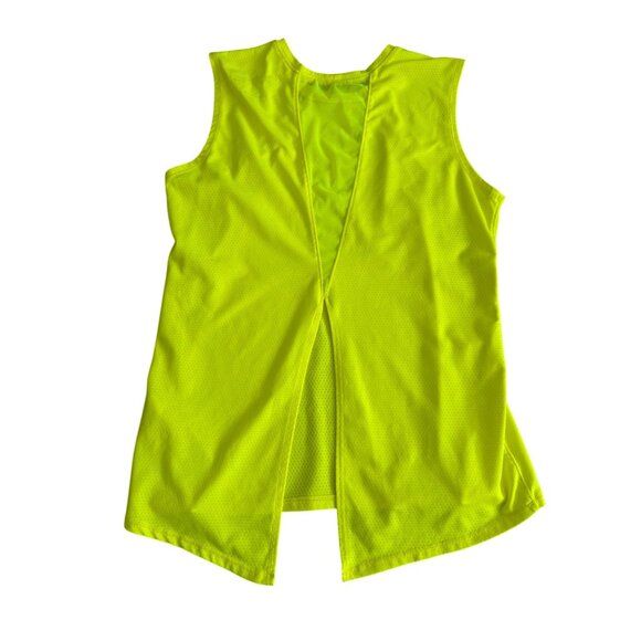 LUCKY IN LOVE X Bethanie Mattek Sands Court Worn Yellow Tank Top Size Small - Picture 5 of 7